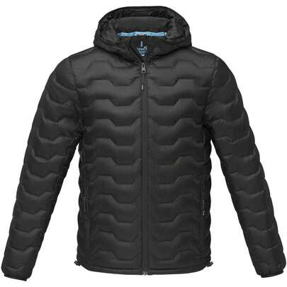 Elevate Mens Petalite Insulated Down Jacket (Solid Black)