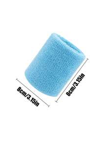 Kids Sports Wristband - Solid Color Wrist Sports Sweatband, Elastic Absorbent Anti-Sweat Breathable Thick Fleece Wristband, Multi-Colors, Suitable For 8-16Y Basketball, Tennis, Baseball, Softball, Volleyball, Soccer, Running