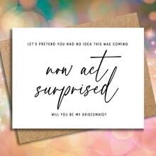 Will You Be My Maid Of Honor Card, Maid Of Honor Invitation Card, Different Roles Available, Card For Good Friends, Simple And Elegant Style