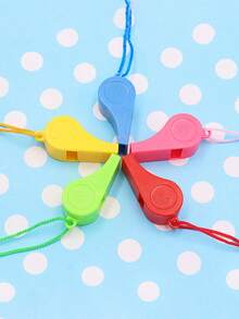 10pcs/20pcs/30pcs High Quality PVC Referee Whistles - Loud Colorful Sports Whistles With Lanyard, Clear And Loud Sound For Referees, Cheerleaders And Outdoor Activities - Ideal For Coaches And Referees For Soccer And Basketball Games, Birthdays And Wedding Celebrations, Christmas,Wear Resistant - Multicolor - View 5