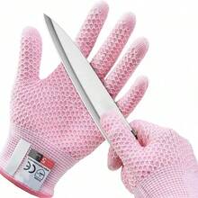 Cut Resistant Gloves - Pink/M/23/Pink - View 2