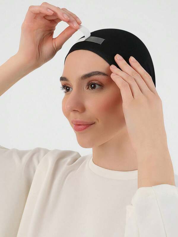Fita Hijab 360/180/72/36 peças/acessórios para fita Hijab em formato de toldo, perfeita para usar, casual, fita dupla face antiderrapante