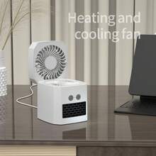 Portable Heating And Cooling Fan Mini Multi-Function Heater Desktop Small Heater New Household Foot Warmer Rapid Cooling And Heating, Home Office Essential Artifact Available In Winter And Summer - US A Type Plug(110-127V) - View 9