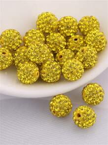 20pcs/Pack Ceramic Rhinestone Ball Handmade Bead DIY Bracelet Necklace Jewelry Accessories