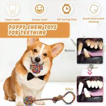 1/4/5pcs High-Quality Rope Pet Toy, For Adult Dogs To Chew, Relieve Boredom, Relieve Anxiety, Strengthen Teeth And Gums, Super Bite-Resistant,-Toxic, Suitable For Small And Medium-Sized Dogs.