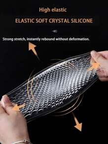 Almohadillas reutilizables de silicona para sujetador de traje de baño, copas de bikini, realzadoras, insertos de sujetador transparentes de gel adhesivo de silicona para elevación de pecho