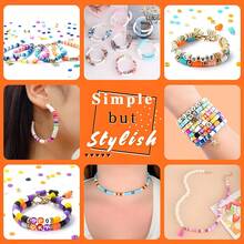 14400+Pcs 144-Color DIY Friendship Bracelet Set, Polymer Clay Beads With Letter Bead Accessories. An Ideal DIY Set For Friendship Bracelets. - Multicolor - View 5