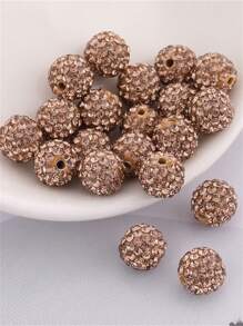 20pcs/Pack Ceramic Rhinestone Ball Handmade Bead DIY Bracelet Necklace Jewelry Accessories