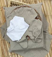 Knitting And Embroidery Maternity Leave - 卡其色 - 查看 3