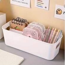 10-Pack White Plastic Storage Boxes With Dividers - Multi-Purpose Open Drawer Organizers For Nursery Rooms, Phone Cases And Bedside Essentials | Space-Saving Clear Design (White) - Hộp lưu trữ - Xem 6