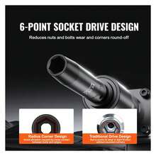 1/2" Drive Impact Socket Set, 65 Piece Socket Set SAE 3/8" To 1-1/4" And Metric 10-24mm, 6 Point Cr-V Alloy Steel For Auto Repair, Rugged Construction, Easy-To-Read Size Markings, Storage Case Default - 彩色 - 查看 2