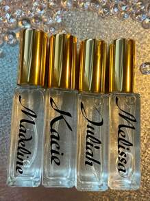 Bouteille de parfum recharegeable personnalisée et sur mesure, parfaite pour les faveurs de mariage, les cadeaux pour les demoiselles d'honneur, les cadeaux de couple, les cadeaux pour la Saint-Valentin et la fête des Galentines, les cadeaux pour la fête des mariées