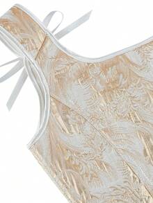 朋克风格金属紧身胸衣上衣，女士塑身衣上衣吊带紧身胸衣短款背心，适合表演、服装、休闲装