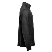 Mens Milano H2XDRY Quarter Zip Pullover (Black) - Coffee Brown - View 3