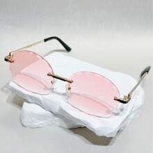 1 Pair Oval-Shaped Accessory, Suitable For Casual, Outdoor, Business, Driving, Party, Boho Chic, Elegant Gradient Design For Summer Beach Vacation,Outdoor,Travel