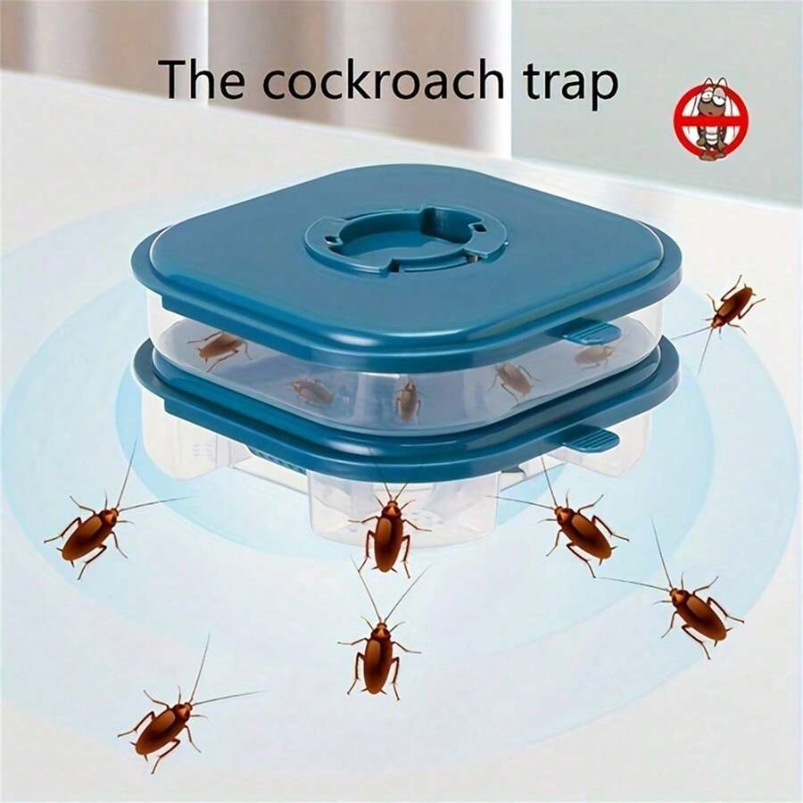1pc Reusable Household Cockroach Trap Box Without Baits Or Pheromeno, Cockroach Trap, Insect Cockroach Catcher, Cockroach Traps For Kitchen And Garden