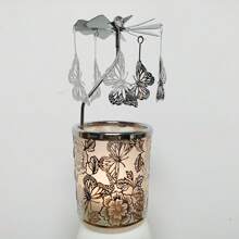 Butterfly Tea Light CandleHolder Rotary Candle Holder Spinning For Festival Gifts