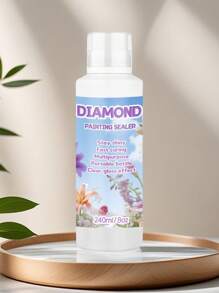 240ml Diamond Painting Sealer Kit, Diamond Painting Glue For Diamond Art, Art Sealer Used To Protect Diamond Painting, Permanent Shiny Diamond Art Sealer Set