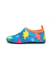 Wasserschuhe Kinder & Aqua Schuhe Kinder mit süßem Cartoon-Dinosaurier-Motiv - Leichte Bauweise, rutschfest, für die Sicherheit der Kinderfüße im Sand und schnell trocknend