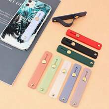 Silicone Phone Ring Holder, Pulling Slouchy Adjustable Phone Stand, Stick-On Back Design, Kitchen Storage Utensils, Room Decoration, Suitable For Kitchen, Restaurant, Party, Camping, Gathering, Gift For Friends, Family Gift