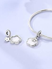 STYFNE 1 pieza Colgante holográfico que brilla en la oscuridad con elementos de barco pirata, flores, corazón celestial, serpiente, enfermera y fe, adecuado para pulsera DIY, joyería para mujer, manualidades diarias pequeñas de regalo para niña