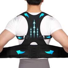 Back Brace Posture Corrector For Women And Men Back Lumbar Support Shoulder Posture Support For Improve Posture Provide And Boost Self-Confidence - Black - View 1