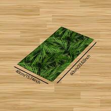 1pc Green Plant Abstract Pattern Non-Slip Diatomite Clay Kitchen Carpet, Rug, Mat, 3D Printed Rectangle, Suitable For Living Room, Bedroom, Corridor, Bathroom, Laundry Room - Polyester Carpet, For Indoor And Outdoor Home Decor - FUCFD183 - View 16
