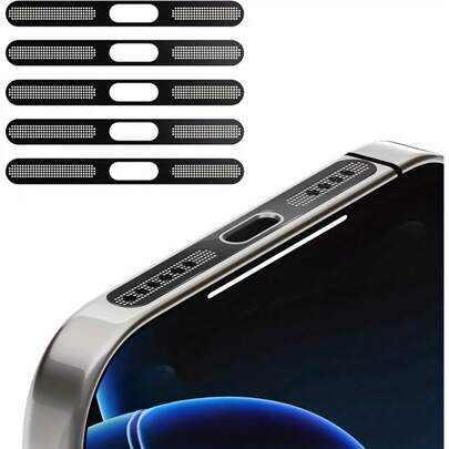 5/10 Pcs Speaker Mesh Dust Cover Sticker Fit For IPhone 15/16 Series