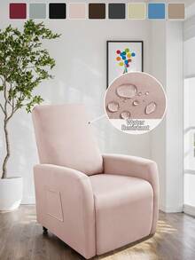 Housses de fauteuil inclinable 4 pièces, housses de canapé inclinable imperméables et extensibles pour fauteuil inclinable Lazyboy avec poche de rangement, protecteur de meuble pour salon