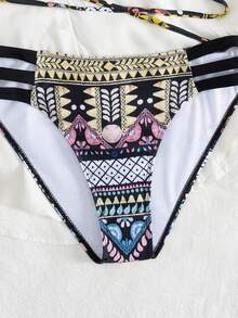 Conjunto de Bikini Elegante y Sexy de Estilo Europeo y Americano Nuevo para Mujer, para Playa