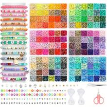 14400+Pcs 144-Color DIY Friendship Bracelet Set, Polymer Clay Beads With Letter Bead Accessories. An Ideal DIY Set For Friendship Bracelets. - Multicolor - View 8