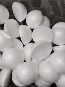 Styrofoam Half Spheres, Solid Foam Balls For DIY Flower Arrangement, Craft Filler