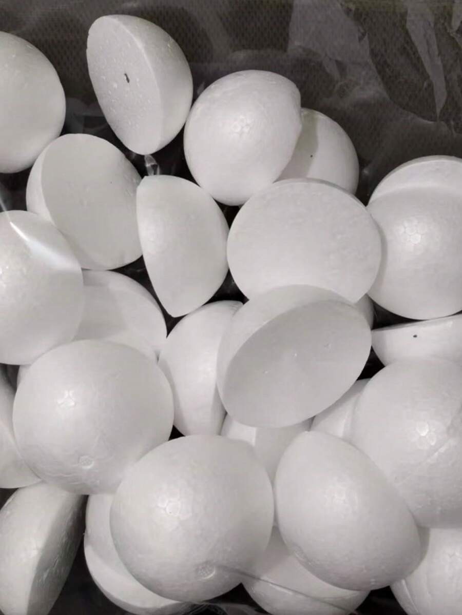 Styrofoam Half Spheres, Solid Foam Balls For DIY Flower Arrangement, Craft Filler