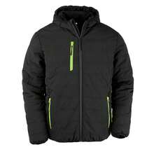Result Genuine Mens Compass Winter Padded Jacket (Black/Lime) - Black - View 1