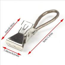 Stainless Steel Towel Clamp, Multi-Function Hanging Hooks, Colorful Storage Clips, Bathroom & Daily Use Clips, Metal Shower Curtain Clips - Multicolor - View 3