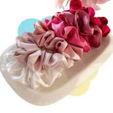 Kit20 Units Satin Scrunchies Elastic Hair Scrunchies - VARIOUS Colors - 20 什錦 - 查看 3