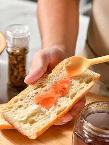 2-In-1 Multifunctional Silicone Butter Scraper/Jam Spoon, Double-Headed Design, Can Clean Peanut Butter Jars, Kitchen Tool, Suitable For Cream, Cooking, Etc. - Multicolor - View 5