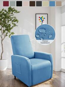 Housses de fauteuil inclinable 4 pièces, housses de canapé inclinable imperméables et extensibles pour fauteuil inclinable Lazyboy avec poche de rangement, protecteur de meuble pour salon