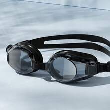 成人高清防水防雾游泳镜，硅胶可调节带，专业浮潜竞赛游泳镜，男女通用情侣游泳镜 - 彩色 - 查看 11
