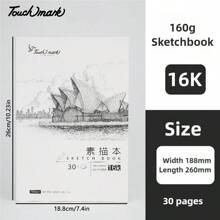 1pc 8K/16K/32K Sketchbook, Various Options Available, Art Student Specialized Open Drawing Blank Thick Sketching Pad For Colored Pencils, Markers, Watercolor, Drawing Book Painting Notebook,Mother's Day,Mom's Gift,Back To School,School Supplies