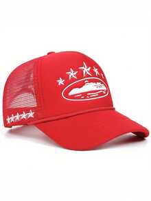 5-Pointed Star Baseball Mesh Snapback Cap, Simple & Practical Multi-Functional - Mesh Baseball Cap - View 7