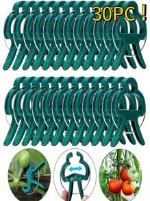 30 pièces de clips de support de plantes de jardin en plastique - clips à levier vert, conviennent pour les vignes, parfaits pour organiser les tiges et les branches, comprend des supports pour les vignes de tomates et de concombres