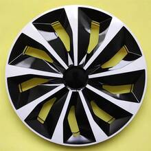 4-Piece Car Wheel Cover, 16-Inch Alloy Wheel Cover, PP Plastic, Silver Decorative Car Wheel Rim Decoration, Universal Suitable For Vehicle Accessories - 銀色 - 查看 6
