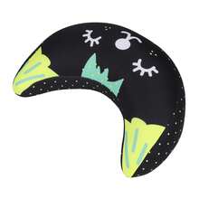 1 件 30 厘米小枕头安全带肩套汽车座椅颈枕午睡旅行座椅，汽车座椅旅行枕颈部支撑垫儿童 - 黑色 - 查看 8