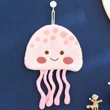 1pc/5pcs Cartoon Ocean Series Hand Towels, Cute Absorbent Thick Soft Children Hand Towels For Kitchen, Bathroom