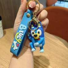 Bluey Llaveros creativos y lindos de la familia Bruy, colgantes con figuras de perro, bolsos, pequeños regalos colgantes, perfectos para obsequiar, detalles de fiesta