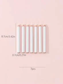 7Pcs/Set White Tailors Chalk Marking Pencils, High-Visibility, Easy-Erase, Sewing & Fabric Marking Set For Dressmakers & Beginners, Perfect For Sewing, Fabric, Dressmaking, Crafting, And Quilting - Multicolor - View 6