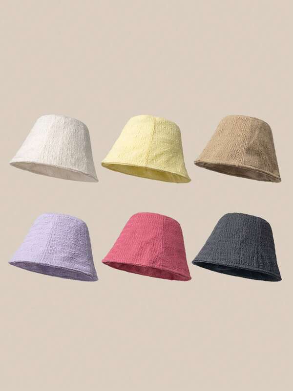 Cienki malinowy kapelusz typu bucket hat, modny i ekskluzywny kapelusz typu bucket hat dla kobiet, ochrona przed słońcem, swobodny, odpowiedni na wiosnę/lato