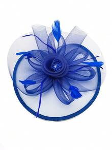 Fascinators For Women Tea Party Headband Kentucky Derby Hats Flower Mesh Feathers Headwear Hair Clip For Wedding,Hair Accessories Mini Hats Tiny Hats Mini Top Hat Mini Cap, School Stuff, Gifts, Classy, Festival Outfits, Rave Accessories, Gala Night - Multicolor - View 14