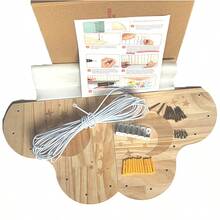 Stuffed Animal Storage Room With Wooden Corner Plush Toy Rack, Adjustable Length Suspended Stuffed Animal Toy Storage Rack, Game Room Bedroom, Wall Mounted To Save Space